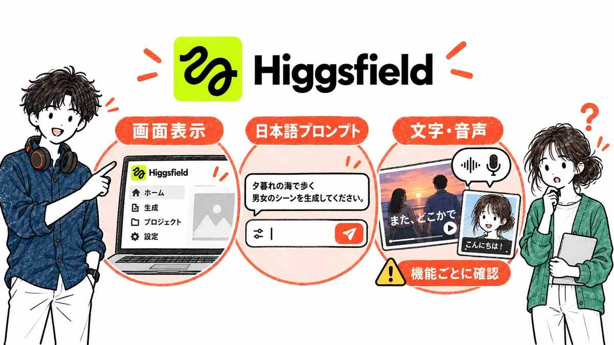 Higgsfieldの日本語対応状況|画面表示とプロンプト入力に対応